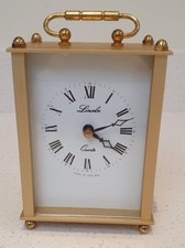 LINCOLN BRASS  CARRIAGE CLOCK