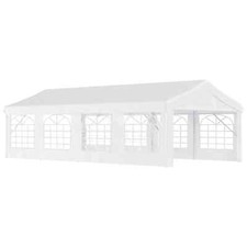 8M X 4M Heavy Duty Gazebo Garden Wedding Marquee Canopy Party Tent Shelter