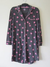 M&S MARKS SPENCER PERCY PIG NIGHTY NIGHT DRESS PJS PYJAMAS SIZE 10 LONG SHIRT