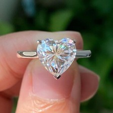 Heart Shaped Diamond Solitaire