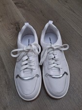 Lands End white leather