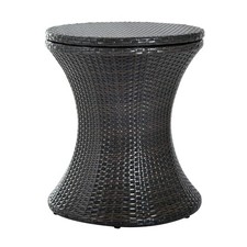 Rattan Ice Bucket Table Beer
