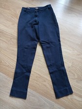 Womens Black Jodhpurs 28 Inch Waist Black 28 Inch Leg Approx Size 10 Breeches