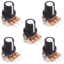 5 x 22K 16mm Logarithmic