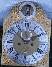 AUTOMATION HEN BAKER MALING 8DAY  LONGCASE CLOCK DIAL+move  C1740 12X16+1/4 INCH