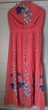 Ladies Coral Maxi Dress 16 By