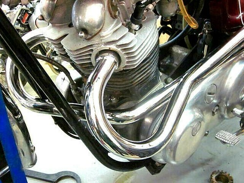 Norton exhaust pipes pair 750 - exhaust,