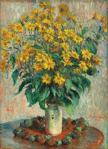 Jerusalem artichoke flowers - flowers, by