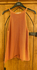 ZARA PALE ORANGE WOMENS SLEEVELESS JUMPER (SIZE S)