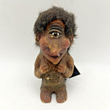 NY FORM TROLL  CYCLOPS hand made ~Norway souvenir with tag Nr 151