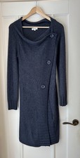 Kaliko Blue Long Line Cardigan with Angora Size 10