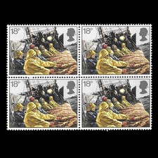 GB 1981 : QEII 18p. Fishing Industry- 'Trawl Net’ Block(4) [MNH] [SG1167]