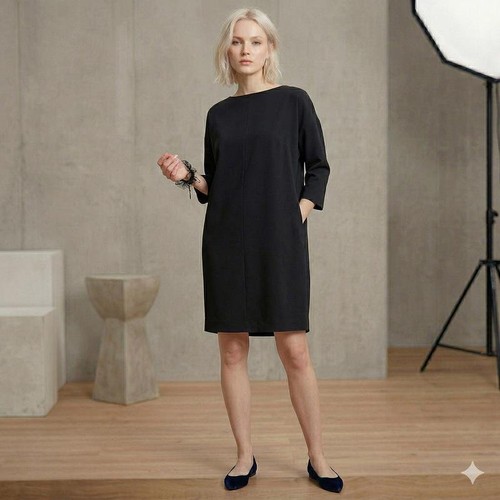 Women l37 dress black - dress,