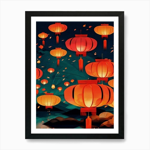 Chinese lanterns the - in, sky