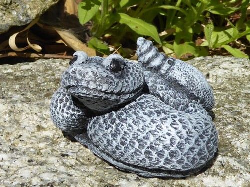 Fun snake cast stone - cast,