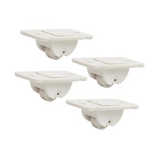 4pcs Self Adhesive Swivel Casters Cabinet Trash Can Wheel