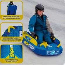 WOW Snowsteer Inflatable Sled Boxed Winter Snow Heavy Duty Age 6+