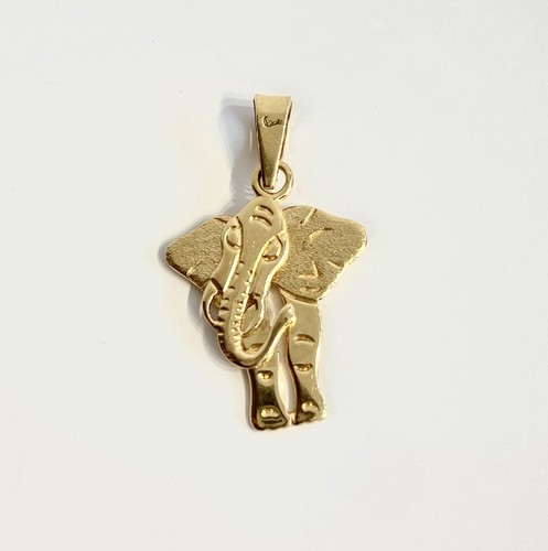 Elephant pendant gold - 18,