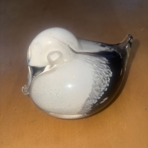 Selkirk glass duck - duck, paperweight