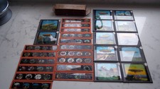 Magic Lantern Slides Navy Army Lifeboat Vintage Glass Lantern  Assorted 24 Total