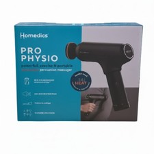 HoMedics Pro Physio Massage Gun Black, PGM-1000-GB, Heated Head