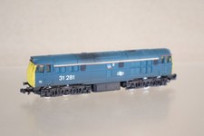 CJM N GAUGE KIT BUILT WEATHERED BR BLUE CLASS 31 DIESEL LOCOMOTIVE 31281 om
