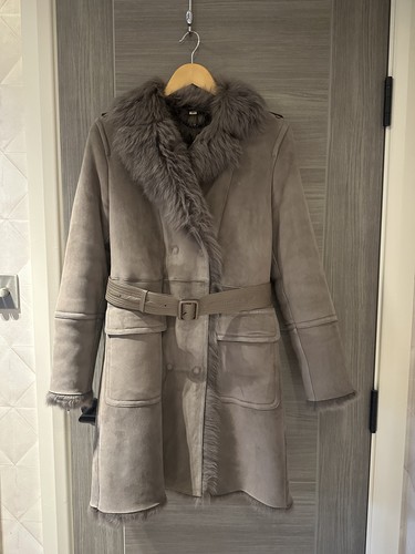 Burberry lambs shearling coat - burberry,
