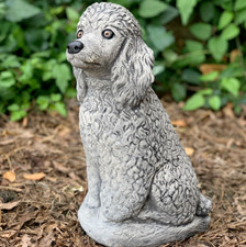 Lovely poodle statue Concrete
