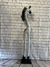 100cm White Black Painted Wood