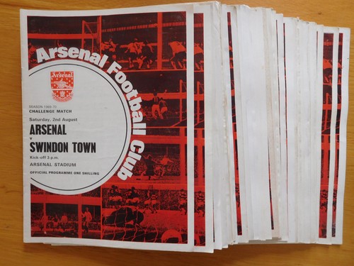Arsenal home away programmes - home,