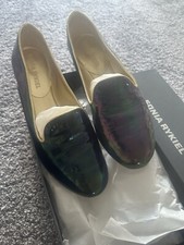 Sonia Rykiel Shoes Ladies Size 39. Parent Leather. Blue. Worn Twice