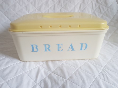 Vintage bread bin - vintage, plastic
