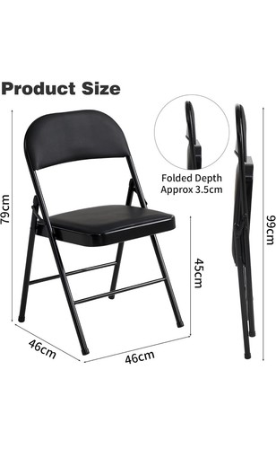 Pack folding chairs padded - 2,