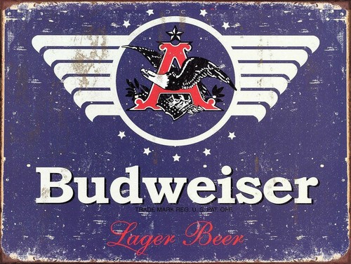 Budweiser retro metal sign - budweiser,,
