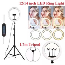 14'' LED Selfie Ring Light with Tripod Stand&Cell Phone Holder for Makeup Live