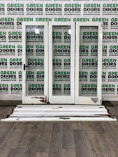 WOODEN BIFOLD DOORS WHITE DOUBLE GLAZED EXTERNAL EXTERIOR USED HARDWOOD SLIDING