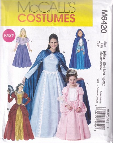 Mccalls 6420 costumes - mccalls,