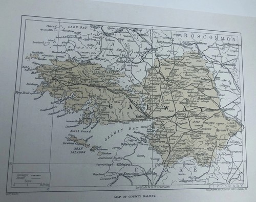 1923 map galway - of,