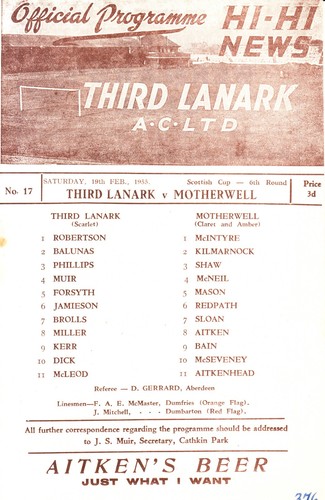 Third lanark motherwell - third,
