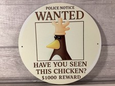Novelty Round Metal Sign