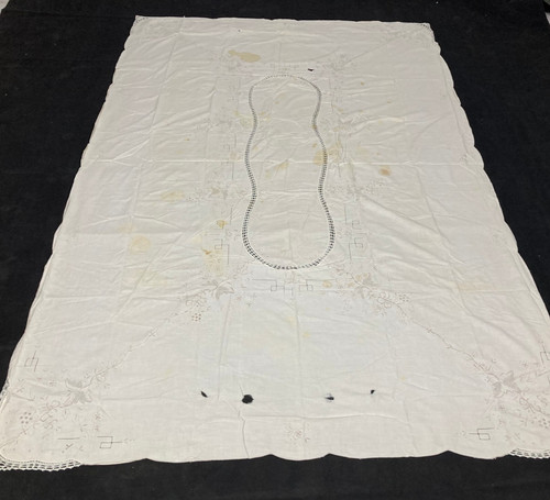 Vintage french cotton flower - vintage,