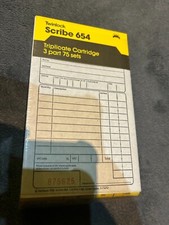 Twinlock Scribe 654 Sales Receipt 3 Part Sheets Pack 75 CS/654/3 (Free P+P)