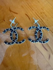 RARE CHANEL CC DROP EARRINGS