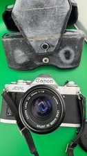 Canon AE-1 35mm SLR Film Camera with FD 50mm Lens - Silver