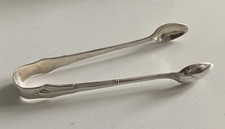 Antique Sterling Silver Sugar Tongs- Garland detail ~ Hallmarked 1900