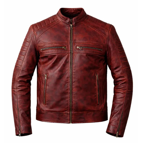 Men maroon cowhide leather - men's,