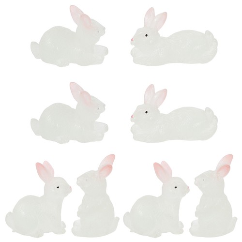 Glowing ivory resin bunny - glowing,