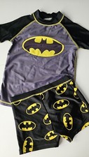Boys Batman Shorts and T shirt Polyester Elastane 7-8 years NEXT or use as skins