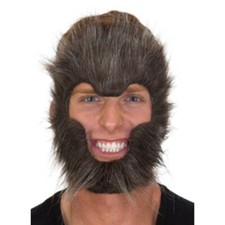 Werewolf Face Scary Hairy Gray