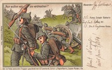 AK 1.WK Now We Want To Beat Them Soldiers 1914 Run Patriotika